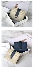 Minimalist Women Gray SheepSkin Slim Card Holder Card Wallets Slim Card Holders Credit Card Holder For Women