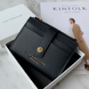 Women Black Vegan Leather Small Wallet