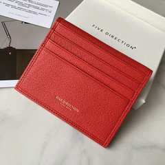 Minimalist Women Matcha Green Leather Slim Card Holders Small Card Wallet Cute Card Holder Credit Card Holder For Women