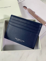 Minimalist Women Matcha Green Leather Slim Card Holders Small Card Wallet Cute Card Holder Credit Card Holder For Women