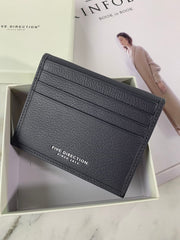 Minimalist Women Matcha Green Leather Slim Card Holders Small Card Wallet Cute Card Holder Credit Card Holder For Women