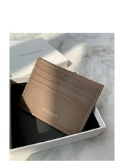 Minimalist Women Matcha Green Leather Slim Card Holders Small Card Wallet Cute Card Holder Credit Card Holder For Women