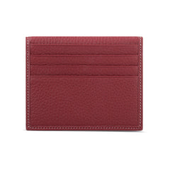Minimalist Women Dark Gray Leather Slim Card Holders Small Card Wallet Cute Card Holder Credit Card Holder For Women