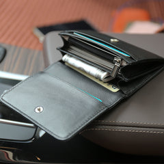 Minimalist Womens Light Pink Leather Billfold Wallet Small Wallet with Coin Pocket Slim Wallet for Ladies