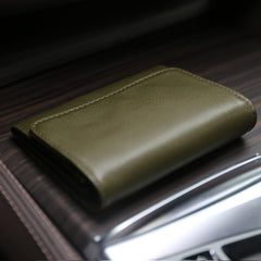 Minimalist Womens Light Pink Leather Billfold Wallet Small Wallet with Coin Pocket Slim Wallet for Ladies