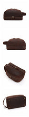 Cool Leather Mens Work Clutch Bag Wristlet Bag Clutch Handbag For Men
