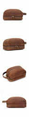 Cool Leather Mens Work Clutch Bag Wristlet Bag Clutch Handbag For Men