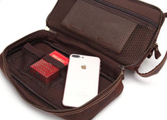 Cool Leather Mens Work Clutch Bag Wristlet Bag Clutch Handbag For Men