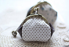 Handmade cute womens leather small change coin wallet pouch purse for women - EverHandmade