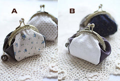Handmade cute womens leather small change coin wallet pouch purse for women - EverHandmade