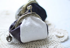 Handmade cute womens leather small change coin wallet pouch purse for women - EverHandmade