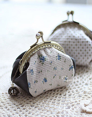 Handmade cute womens leather small change coin wallet pouch purse for women - EverHandmade