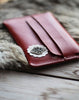Handmade vintage sweet pretty red flower leather iphone case cover for women/lady girl - EverHandmade