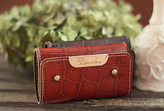 Handmade cute pretty modern leather small keys wallet pouch purse for women/lady girl - EverHandmade