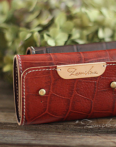 Handmade cute pretty modern leather small keys wallet pouch purse for women/lady girl - EverHandmade