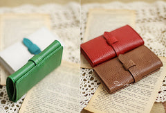 Handmade sweet cute pretty leather small keys wallet pouch purse for women/lady girl