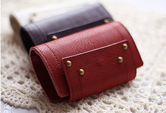 Handmade vintage sweet pretty leather small keys wallet pouch purse for women/lady girl - EverHandmade