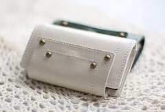 Handmade vintage sweet pretty leather small keys wallet pouch purse for women/lady girl - EverHandmade
