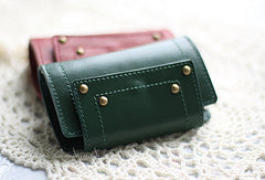 Handmade vintage sweet pretty leather small keys wallet pouch purse for women/lady girl - EverHandmade