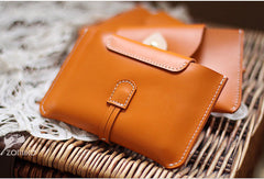 Handmade vintage rustic pretty leather iphone case cover bag pouch for women/lady girl