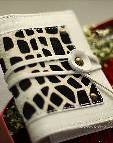 Handmade cute pretty cilice leather small cards wallet pouch purse for women/lady girl - EverHandmade