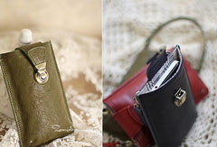 Handmade sweet modern pretty leather iphone case cover bag pouch for women/lady girl - EverHandmade