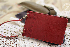 Handmade sweet modern pretty leather iphone case cover bag pouch for women/lady girl - EverHandmade