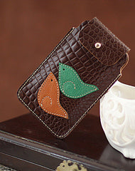 Handmade vintage sweet pretty leather iphone case cover bag pouch for women/lady girl - EverHandmade