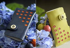 Handmade vintage rustic pretty leather iphone case cover bag pouch for women/lady girl - EverHandmade