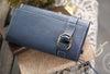 Handmade pretty modern accordion leather long iphone bifold wallet for women/lady girl - EverHandmade