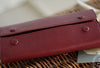 Handmade fashion red purple orange leather long iphone bifold wallet for women/lady girl - EverHandmade