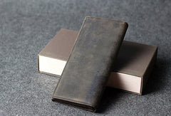 Handmade leather men clutch long wallet vintage clutch long wallet purse clutch - EverHandmade