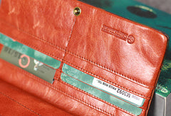 Leather camouflage men clutch long wallet vintage clutch long wallet purse clutch - EverHandmade