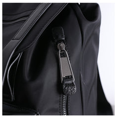 Nylon Backpack Black Womens Travel Backpack Purse Nylon Black School Rucksack for Ladies