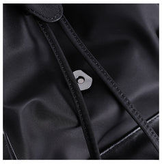 Nylon Backpack Black Womens Travel Backpack Purse Nylon Black School Rucksack for Ladies