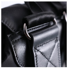 Nylon Backpack Black Womens Travel Backpack Purse Nylon Black School Rucksack for Ladies