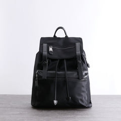Nylon Backpack Black Womens Travel Backpack Purse Nylon Black School Rucksack for Ladies