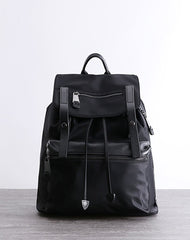 Nylon Backpack Black Womens Travel Backpack Purse Nylon Black School Rucksack for Ladies