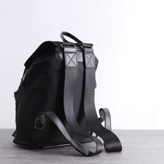 Nylon Backpack Black Womens Travel Backpack Purse Nylon Black School Rucksack for Ladies