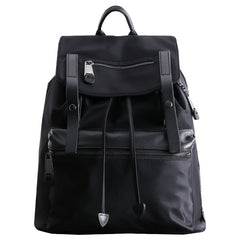 Nylon Backpack Black Womens Travel Backpack Purse Nylon Black School Rucksack for Ladies
