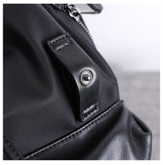 Nylon Backpack Black Womens Travel Backpack Purse Nylon Black School Rucksack for Ladies