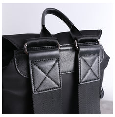 Nylon Backpack Black Womens Travel Backpack Purse Nylon Black School Rucksack for Ladies