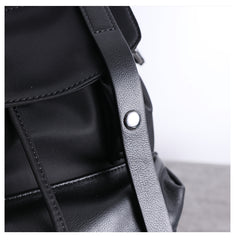 Nylon Backpack Black Womens Travel Backpack Purse Nylon Black School Rucksack for Ladies