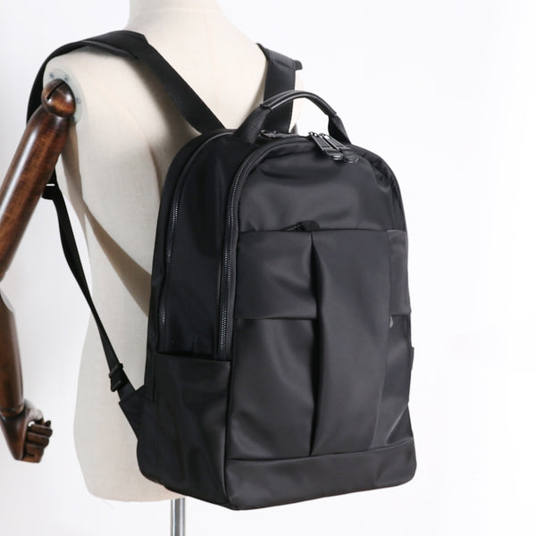 Nylon Backpack Womens 15 inches School Backpack - Back View