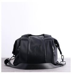 Nylon Leather Handbag Purse Womens Black Nylon Shoulder Bag Nylon Gym Purse for Ladies