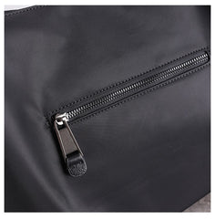 Nylon Leather Travel Handbag Purse Womens Black Nylon Shoulder Bag Nylon Gym Purse for Ladies