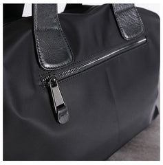Nylon Leather Travel Purses Womens Large Black Nylon Duffle Bag Nylon Gym Purse for Ladies