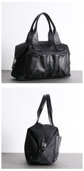 Nylon Leather Travel Purses Womens Large Black Nylon Duffle Bag Nylon Gym Purse for Ladies