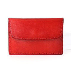 Leather Mens Card Wallet Front Pocket Wallet Small Slim Wallets Change Wallets for Men
