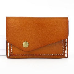 Leather Mens Card Wallet Front Pocket Wallet Small Slim Wallet Change Wallet for Men